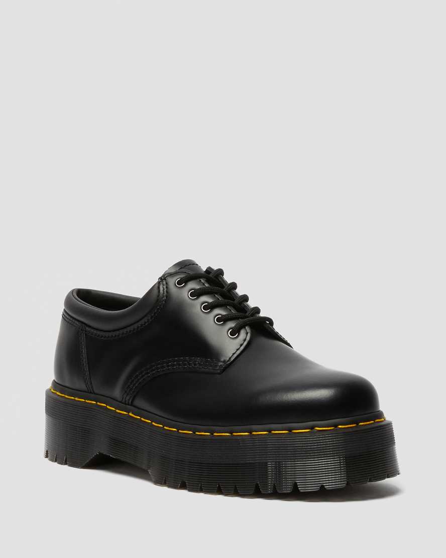 Dr. Martens 8053 Deri Erkek Dolgu Topuklu Ayakkabılar - Ayakkabı Siyah |RZLJI8720|